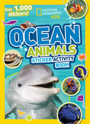 #ad National Geographic Kids Ocean Animals Sticker Activity Book: Over 1000 GOOD
