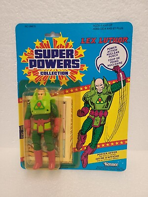 #ad Super Powers Lex Luthor 1984 New From Kenner 12 Back Card Great Condition