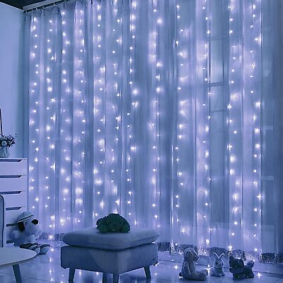 300 LED Curtain Fairy String Lights USB with Remote for Xmas Party Wedding Decor