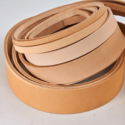 Veg Tanned Natural Vachetta Leather Straps Belt Blanks 41quot; 43quot; 9 10 oz