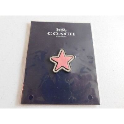#ad Coach Pink Star Leather Sticker NEW in Package