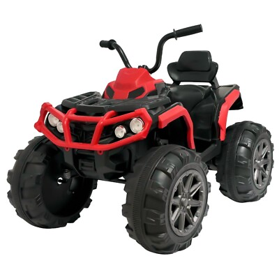 #ad #ad 24V Red Kids Ride on ATV Electric Power Wheels Quad Car with 2 Speeds Bluetooth