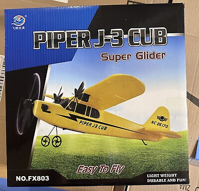 #ad Piper J 3 Cub Remote Control Airplane 2 Channel Glide Toy For Adults Kids