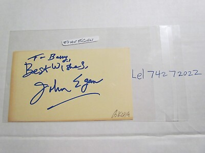 #ad John Egan signed Post Card