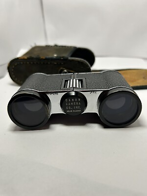 Canon Vintage Binoculars 3X Zoom Gray And Black Rare Japan E46 B2 Opera Style