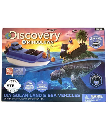 Discovery Mindblown Kids DIY Solar Land and Sea Vehicles