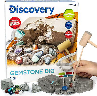 Discovery Kids Gemstone Dig Stem Science Kit by Horizon Group Usa Excavate Dig