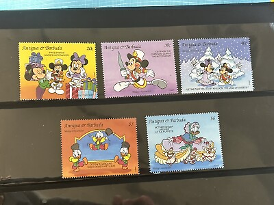 #ad Antigua amp; Barbuda Disney Mickey MNH 34 Stamps A8