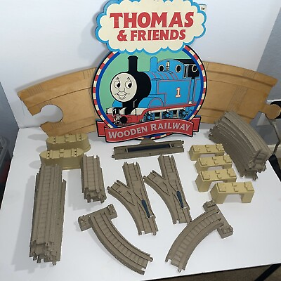Thomas Trackmaster Train Tracks Replacement Expansion Pieces Tan 2006 Lot of 40