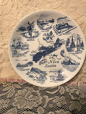 #ad Vintage 10 inch Nova Scotia collectors plate b2