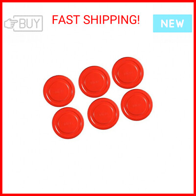 #ad Mian Red Plastic Lids fits Luminarc Working Glass 6 Pack