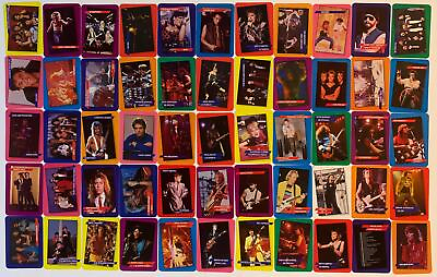 #ad Rock Star Concert Card Set with 12 stickers 108 Vintage cards Rock n#x27; Roll Bands