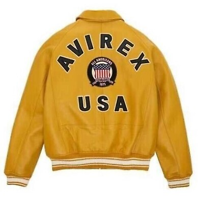 Avirex American Flight Yellow Aces A2 USA Edition Jacket Avirex Bomber