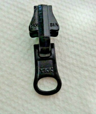 One #5VS Black Reversible Slider w one Tab Pull for Vislon zipper YKK New