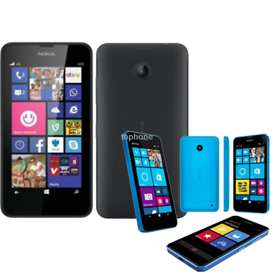 Unlocked Nokia Lumia 635 Windows 4.5quot; Quad Core 8GB ROM 5MP 3G LTE Original GPS