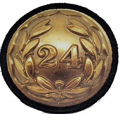 24th Foot Button Morale Patch Martini Henry Tactical Military Army Flag