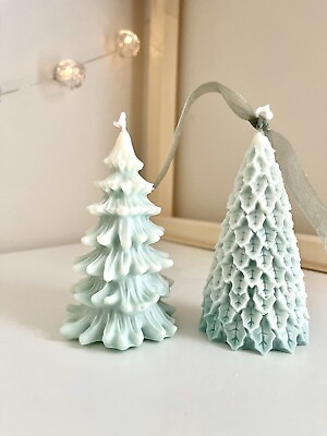 Soy Wax Candles Fir Tree Candle Set 2 Christmas Tree Candles Christmas Gift