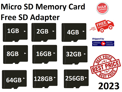 Micro SD Memory Card High Speed TF 1GB 2GB 4GB 8GB 16GB 32GB 64GB 128GB Mini LOT