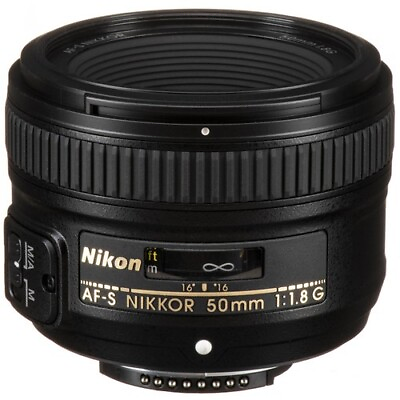Open Box Nikon AF S FX Nikkor 50mm f 1.8G Auto Focus F Mount Lens