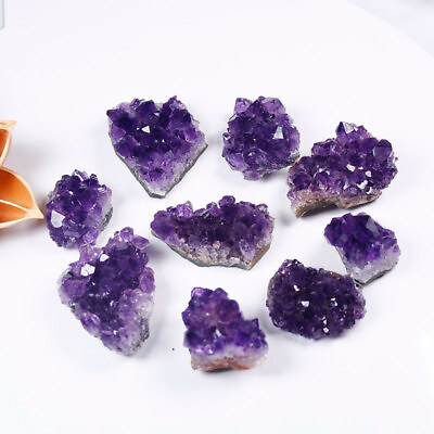 #ad 20 30g Natural Quartz Crystal Amethyst Cluster Druzy Geode Specimens Healing