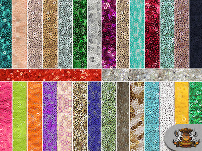 #ad Sequin Spider Micro Disc Fabrics 52quot; Wide Sold by the yard