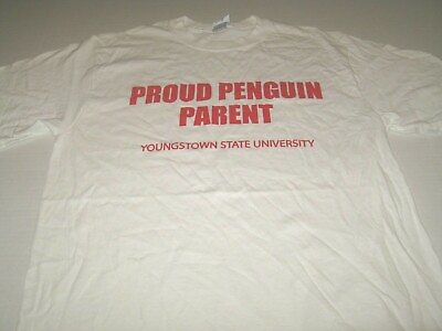 #ad Youngstown State University Proud Penguin Parent YSU Penguins T Shirt New MEDIUM