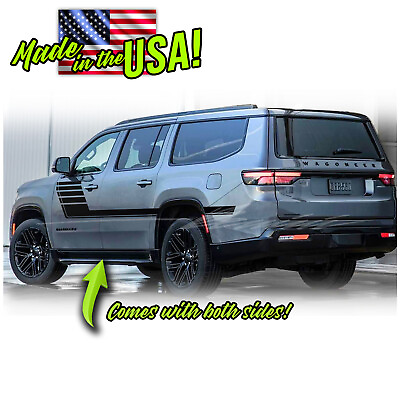 Side Strobe Hockey Racing Stripes Decals 1 Fits 2021 amp;up Jeep Wagoneer Grand