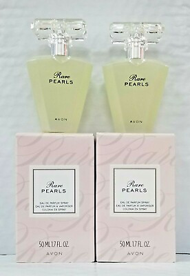 2 AVON RARE PEARLS SPRAY1.7 OZ. 50 ml Eau De Parfum Perfume NEW NIB