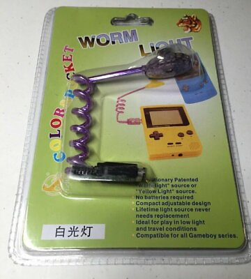 NEW Worm Light for Nintendo Game Boy Color Pocket GBC LED WormLight SHIPS FAST