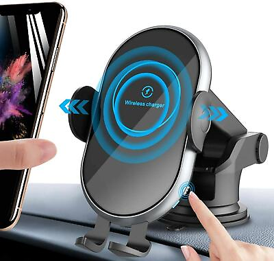#ad CAR WIRELESS CHARGER MOUNT DASHBOARD AIR VENT HOLDER FAST CHARGE for CELL PHONES