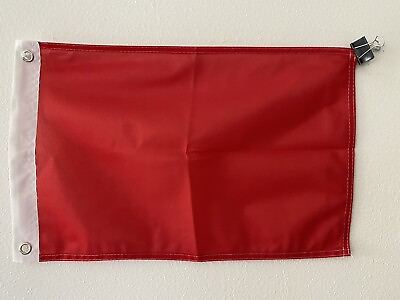 Red 12quot;x18quot; Red Solid Color Super Polyester Flag On Sale 5