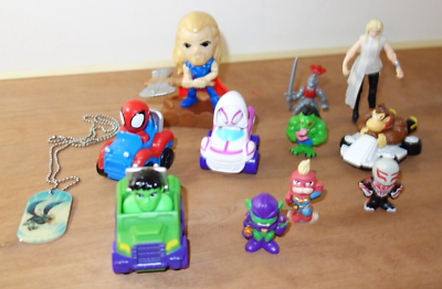 Boys Small Toys Lot Spider man Mario Kart and More