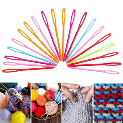 #ad 10Pcs 7 9cm Plastic Knit Needles Crochet Hooks DIY Needlework Sewing Accessories