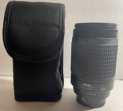 Very Good Pre Owned Nikon 70 300mm f 4.0 Auto Focus Nikkor Camera Lens F mount