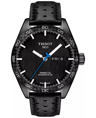 Tissot PRS 516 Powermatic 80 Black Dial 42 mm Men#x27;s Watch T1004303605102