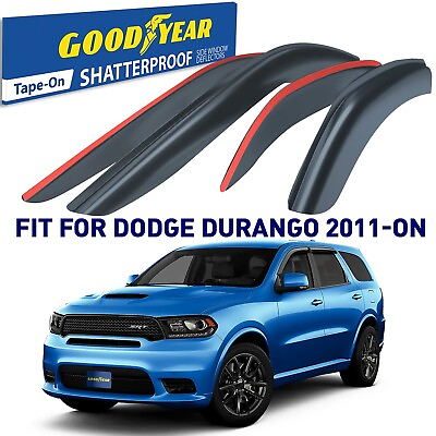 Rain Guards Vent Visors Shade for 2011 2023 Dodge Durango