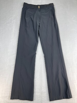 Nike Dri Fit Vintage Riding Pants Straight Leg Stretch Solid Gray Size S 4 6
