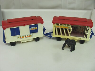 #ad Vintage LGB Trains G Scale Circus Car w Cassa Ticket Booth amp; Cage #41370 Bruder
