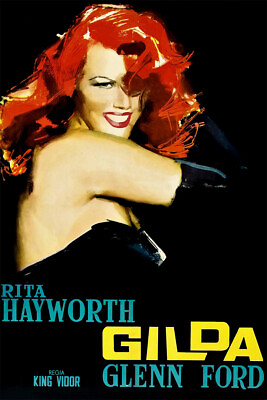 Gilda Rita Hayworth Movie Old Wall Art Home Decor POSTER 20x30