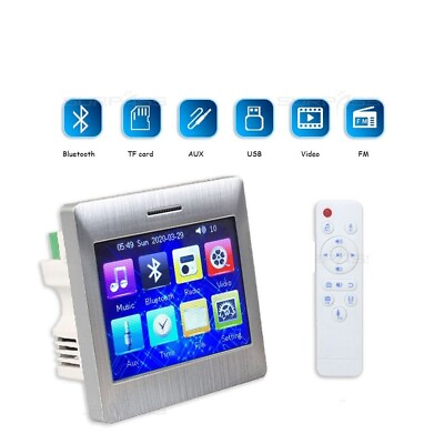 #ad Digital Stereo Amplifier Touch Screen Bluetooth Wireless Remote Control System