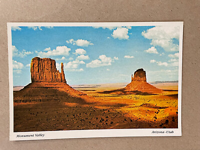 #ad Unposted Postcard Monument Valley Left amp; Right Mittens Arizona Utah