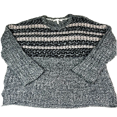 Victoria#x27;s Secret Ladies Chunky Cable Knit 100% Cotton Oversized Sweater Sz L