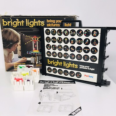 #ad Vintage 1970 80s PALITOY Bright Lights Bring Your Pictures To Light Optical Toy