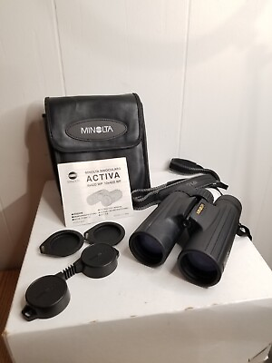 #ad Minolta Activa Waterproof 8x42D WP 6.2° Multi Coated Binoculars Made In Japan