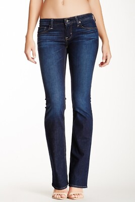 #ad Big Star L40015 Women#x27;s Blue Remy Low Rise Bootcut Jeans Size 25R