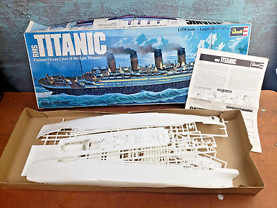 #ad Vintage 1976 Revell RMS Titanic Model Kit Unassembled COMPLETE