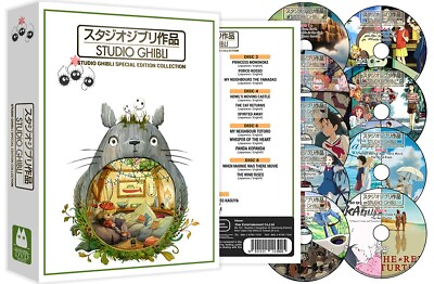 #ad Studio Ghibli: Special Edition Collection 25 Movies DVD 9 Disc Box Set New
