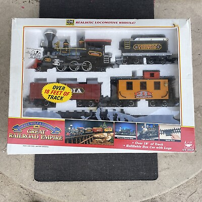 #ad The Great Railroad Empire Train Set #189 Whistling In Box New Bright Hobby Toys