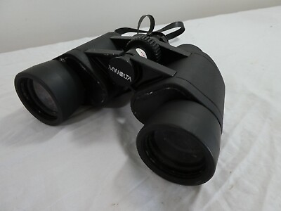 #ad Minolta Binoculars Vintage Black Standard Extra Wide 9.5 Degrees Strap Hiking