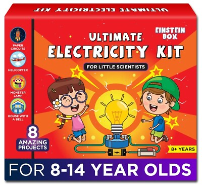 Einstein Box Electricity Kit Science Project Kit Toys for Kids Age 7 14